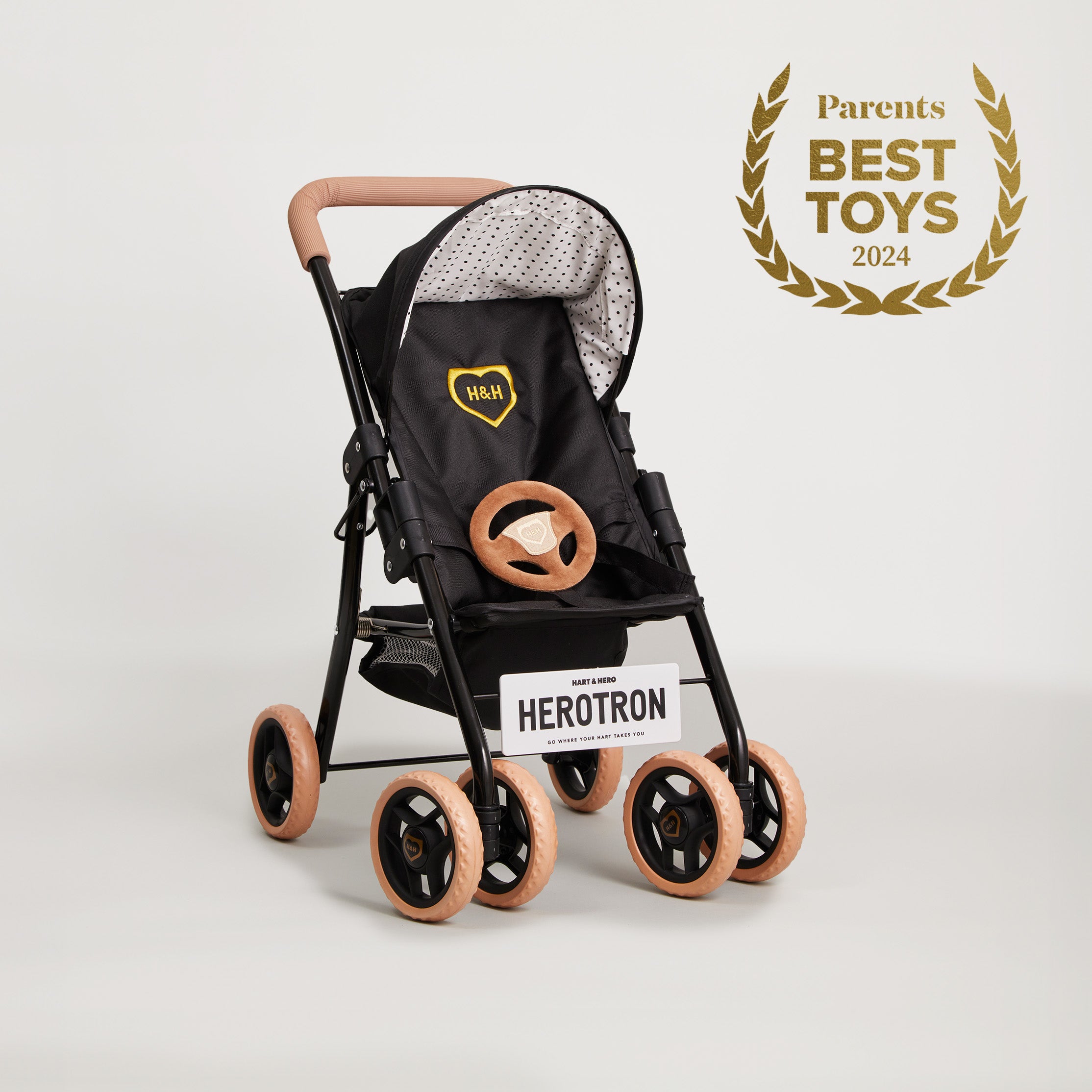 baby toys stroller Hart & Hero Herotron Black Doll Stroller