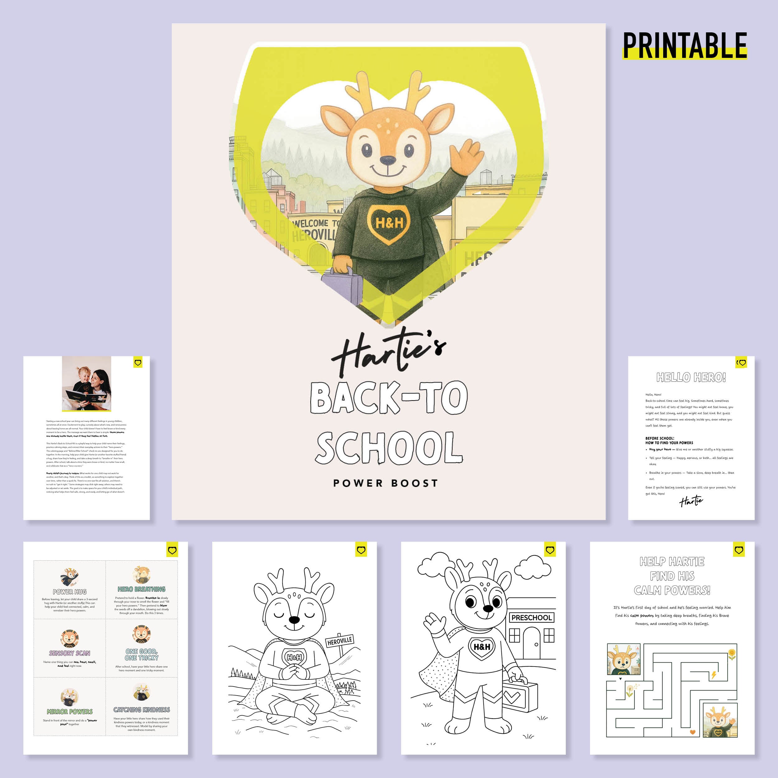 Printable Power Boost with Hartie: Back to School